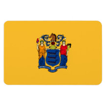 New Jersey State Flag Flexible Magnet