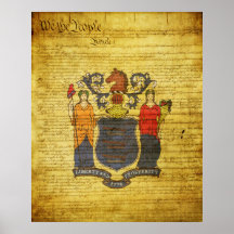 New Jersey State Flag Posters