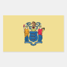 New Jersey State Flag, United States Sticker