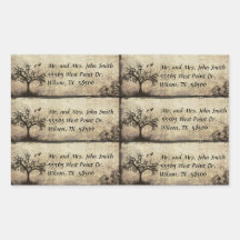 New Life Vintage Cut Your Self Address Stickers
