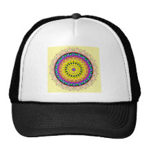 New Linear Soft Sand Yellow Blue Hats