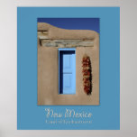 New Mexico Blue Window Poster