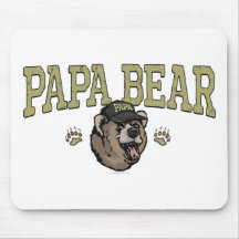 New Papa Bear Father's Day Gear Mousepads