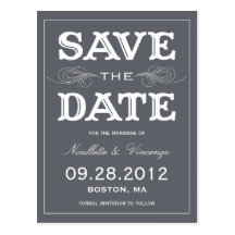 NEW VINTAGE | SAVE THE DATE ANNOUNCEMENT POSTCARD