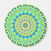 New Vision No 9 Kaleidoscope Refrigerator Magnets
