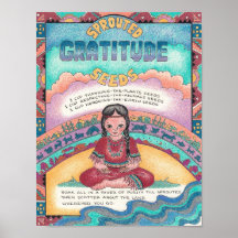 New World Recipes - Sprouted Gratitude Seeds Print