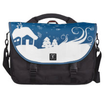 New Year Snow Laptop bag