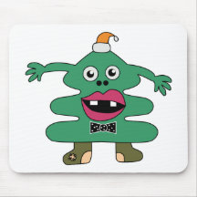 New Year Tree Monster Mousepad
