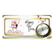 New Years Template Family Photo Cards