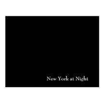 New York at Night Postcard