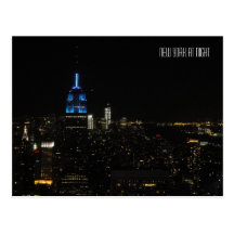 New York At Night Postcards