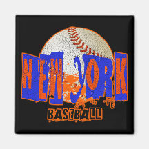 NEW YORK BASEBALL FRIDGE MAGNET