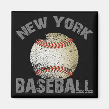 NEW YORK BASEBALL - GRUNGE STYLE REFRIGERATOR MAGNET