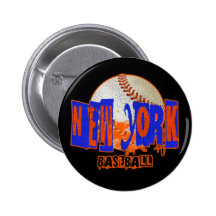 NEW YORK BASEBALL PINBACK BUTTONS