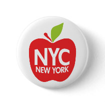 New York Big Apple Buttons