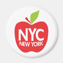 New York Big Apple Fridge Magnet