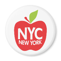 New York Big Apple Fridge Magnet