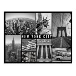 new york black and white post cards