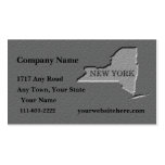 New York Business card  carved stone look