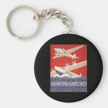 New York City airports Keychains
