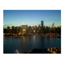 New York City at Night Postcard
