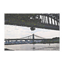 New York City Bridges Gallery Wrapped Canvas