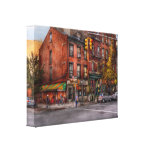 New York - City - Corner of One way & This way Stretched Canvas Print