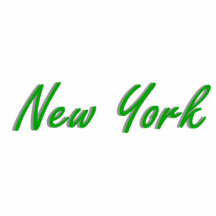 New York City Green and Gray Photo Cut Outs