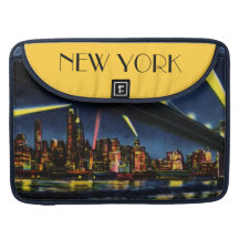 New York City Manhattan at Night Sleeve For MacBooks