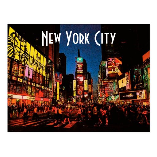 New York City (Neon) Postcard