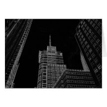 New York City Night Scenes Greeting Cards