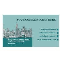 New York City NYC Business Card