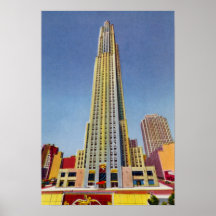 New York City Rockefeller Center Print