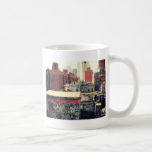 New York City Rooftops Covered in Graffiti Coffee Mug