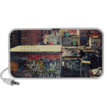 New York City Rooftops Covered in Graffiti Laptop Speakers
