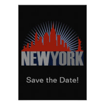 New York City Skyline Personalised Invitation