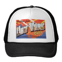 New York City Vintage Travel Trucker Hat