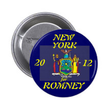 New York for Romney 2012 Pinback Button