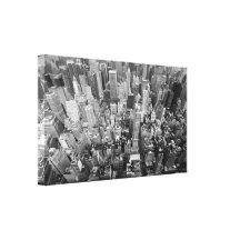 New York from Above Stretched Canvas Prints