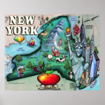 New York Map PRINT