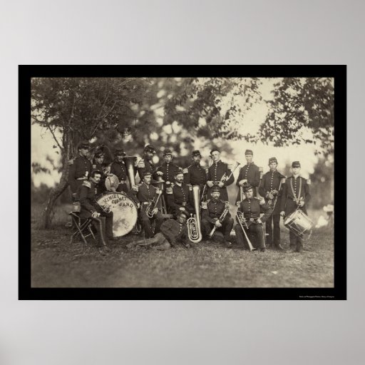 New York Militia Military Band, Arlington, VA 1861 Posters