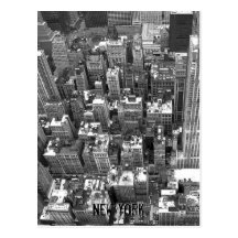 New York Postcard Cityscape New York Souvenir Card