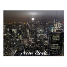 New York Postcard Cityscape New York Souvenir Card
