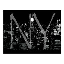 New York Postcard Cityscape New York Souvenir Card