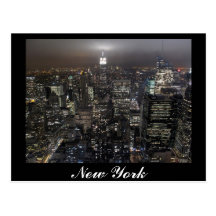 New York Postcard Cityscape New York Souvenir Card