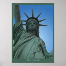 New York Poster Statue of Liberty New York Print