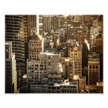 New York Rooftops - Skyscrapers in Sunlight Photo