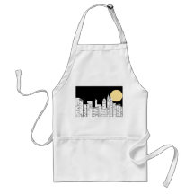 New York Skyline Silhouette Apron