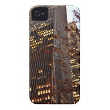 New York Skyscrapers at Dusk iPhone 4 Case-Mate Cases
