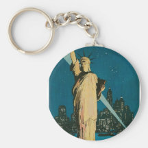 New York: The Wonder City of the World Poster Key Chains